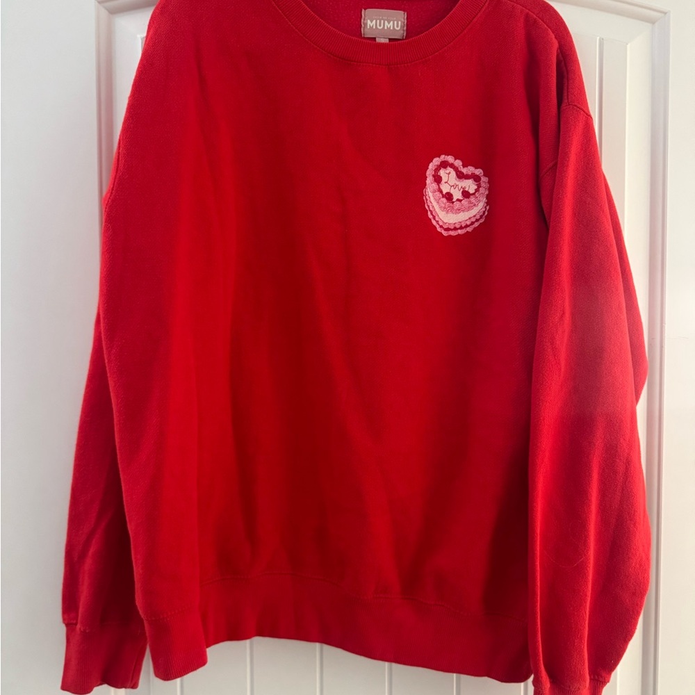 Show Me Your MuMu Vibrant Red Pullover